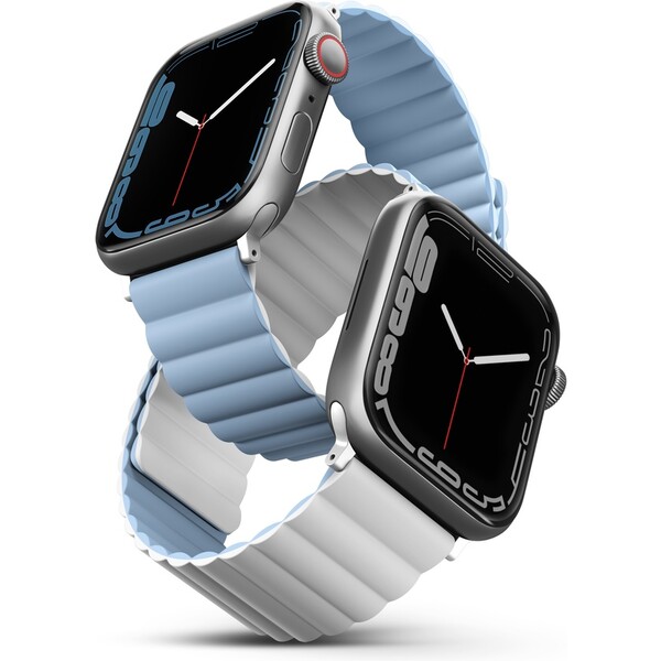 UNIQ-Revix-oboustranny-reminek-pro-Apple-Watch-42-41-40-38mm-Arctic-bily-modry-