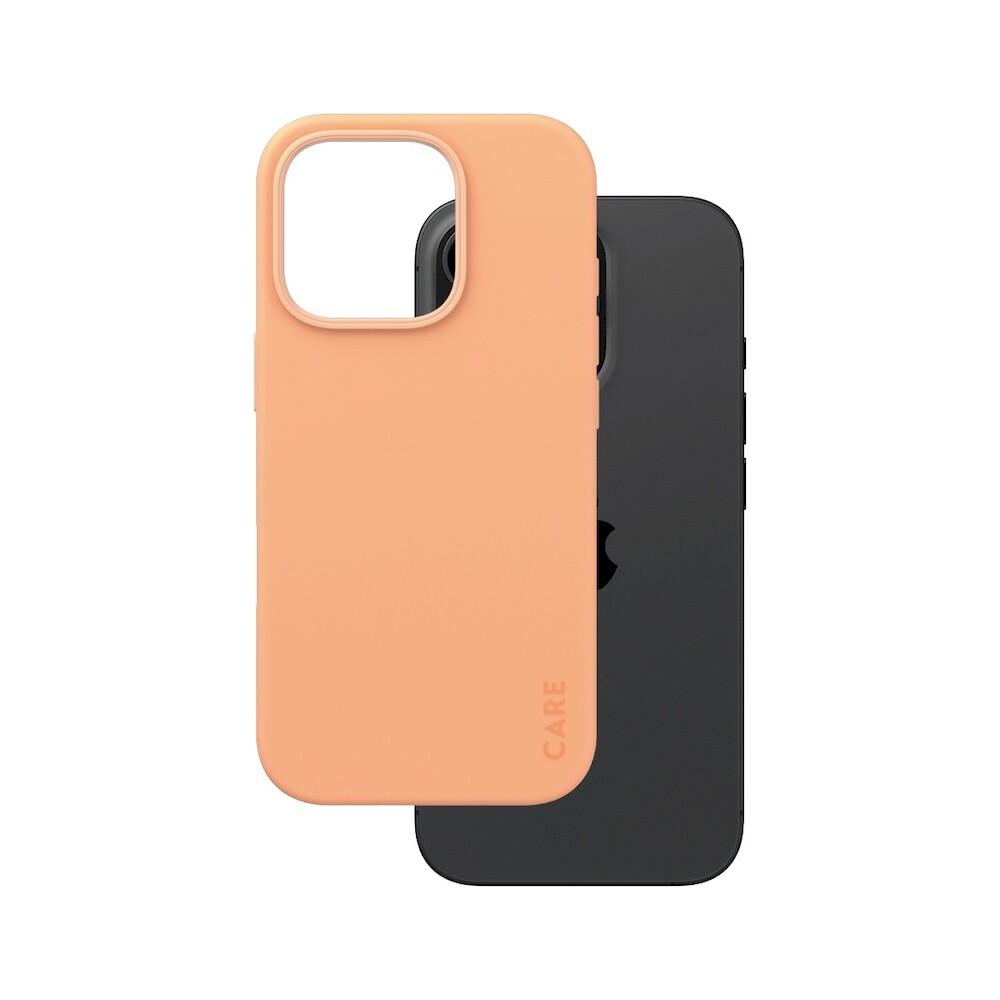 PanzerGlass-CARE-kryt-Apple-iPhone-16-Pro-MagSafe-Fearlessly-broskvovy