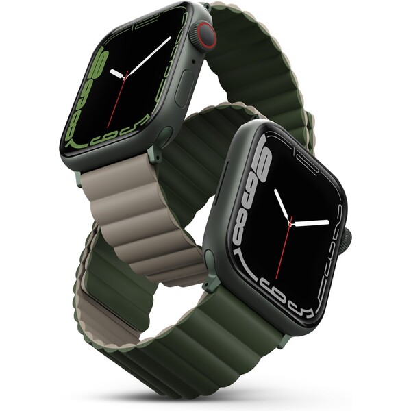 UNIQ-Revix-oboustranny-reminek-pro-Apple-Watch-42-41-40-38mm-Pine-zeleny-sedy-