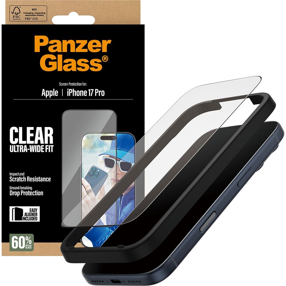 PanzerGlass-Ultra-Wide-Fit-sklo-Apple-iPhone-17-Pro-s-instalacnim-rameckem