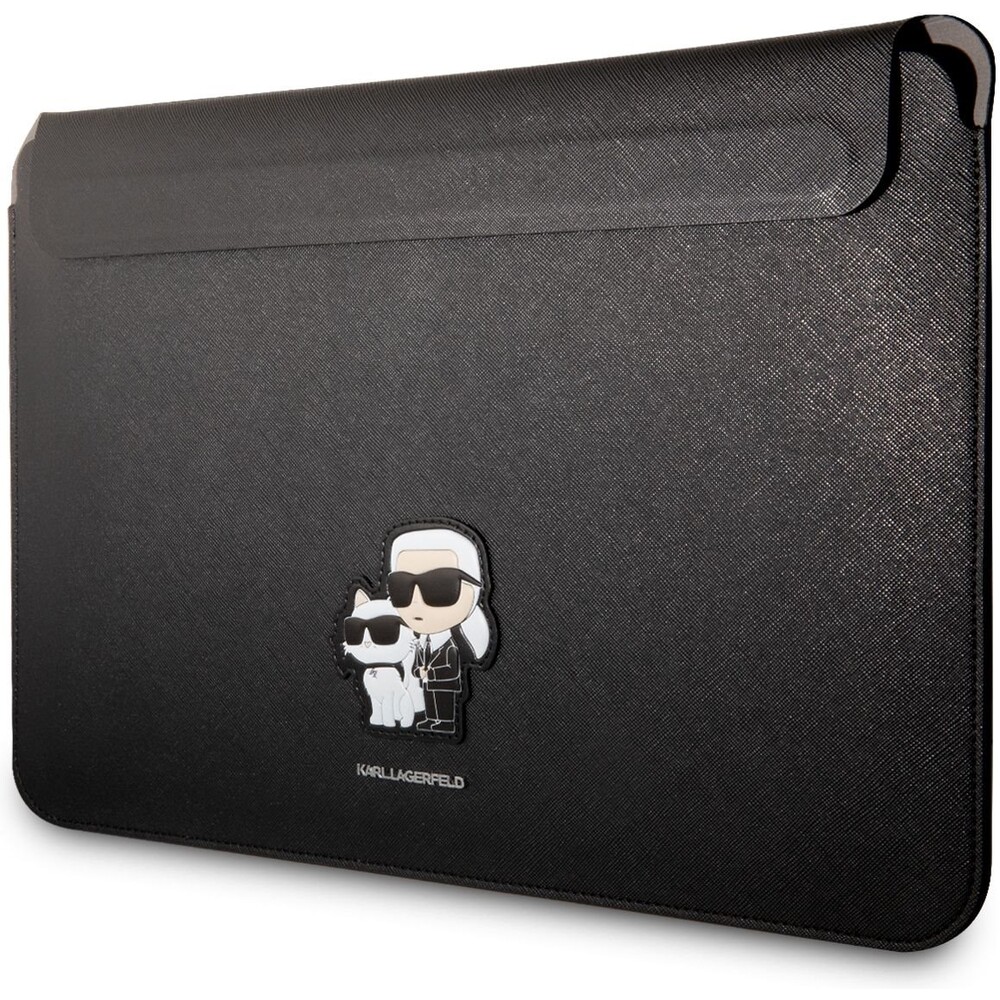 Karl-Lagerfeld-Saffiano-Karl-and-Choupette-NFT-Computer-Sleeve-13-14-cerne