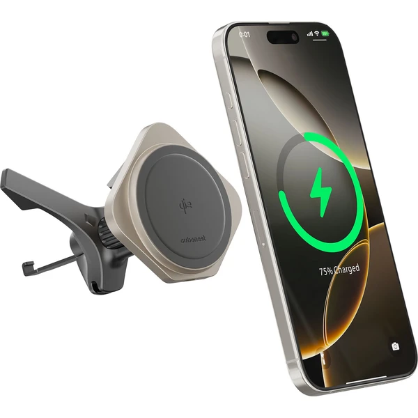 CubeNest SQ1C1 Qi2 (MagSafe) držák do auta s nabíjením titanový - Držáky - Hlavní obrázek