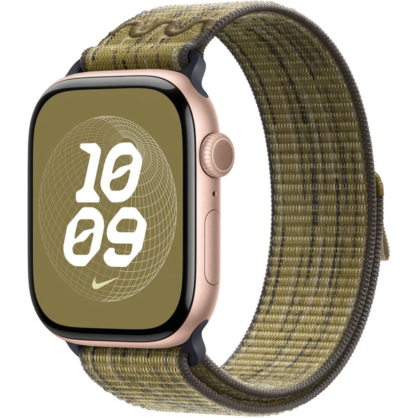 Apple Watch 49/46/45/44mm zeleno-šedý provlékací sportovní řemínek Nike - Řemínky - Hlavní obrázek