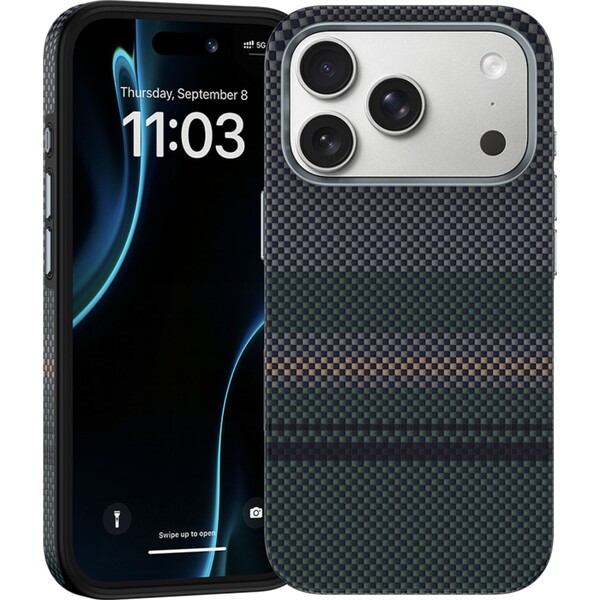 Benks-ArmorPro-600D-Kevlar-MagSafe-kryt-iPhon-17-Pro-Max-Aurora