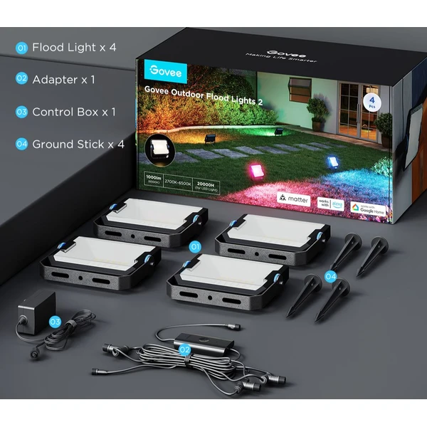 Govee-Flood-Lights-2-venkovni-SMART-LED-svetla-4ks