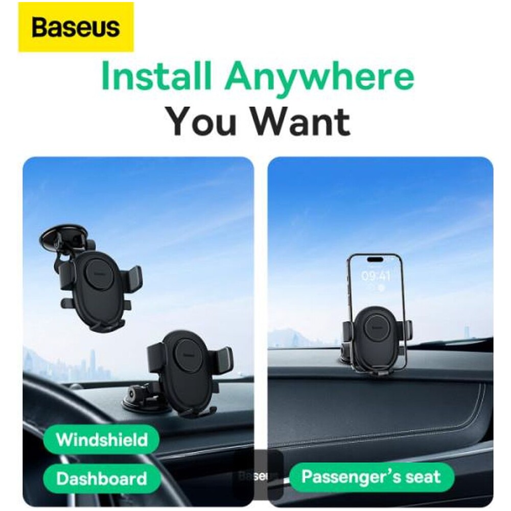 Baseus-UltraControl-Lite-Series-drzak-do-auta-s-prisavkou-cerny