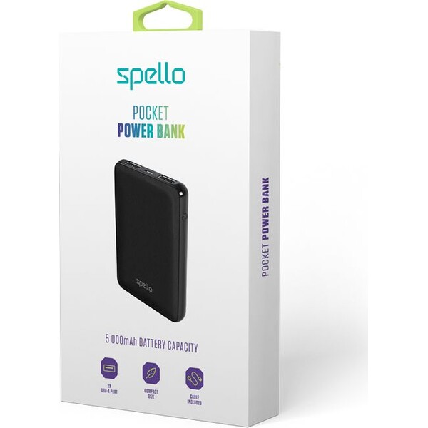 Spello-Pocket-powerbanka-10W-5000mAh-cerna