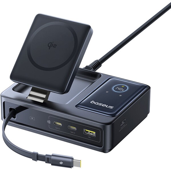 Baseus-Nomos-Qi2-nabijeci-stanice-140W-3xUSB-C-USB-A-s-vysuvnym-kabelem-USB-C-sitovy-kabel-1m-cerna