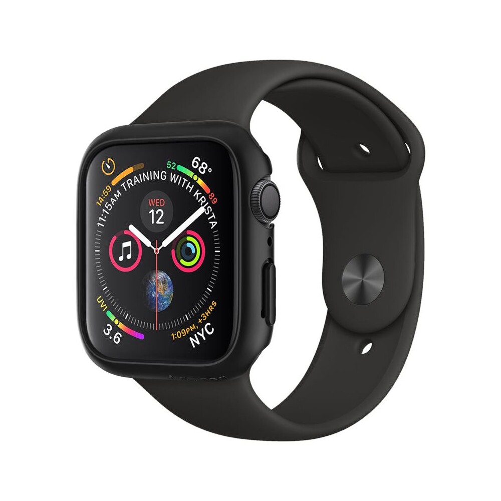 Spigen-Thin-Fit-kryt-Apple-Watch-SE-6-SE-5-4-44-mm-cerny