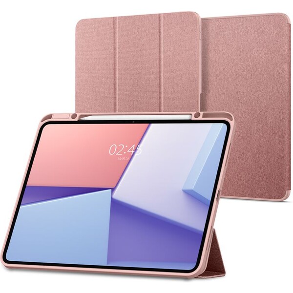 Spigen-Urban-Fit-pouzdro-iPad-Pro-13-2025-ruzove-zlate