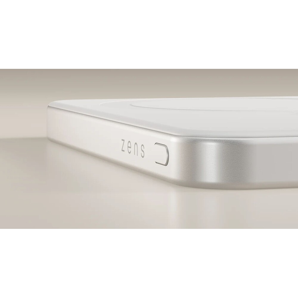 ZENS-Pro-1-MagSafe-Qi2-slim-powerbanka-5000-mAh-15-W-USB-C-bila