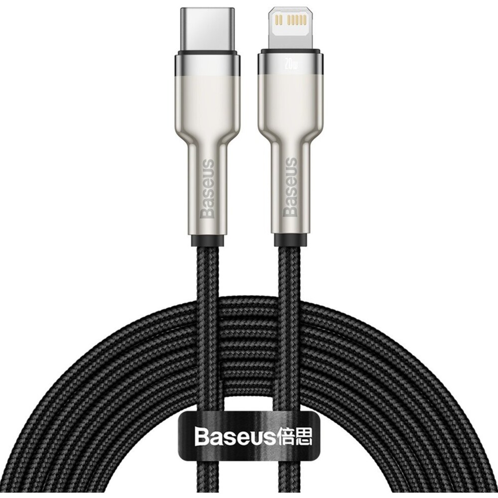 Baseus-Cafule-USB-C-Lightning-napajeci-kabel-20W-2m-cerny