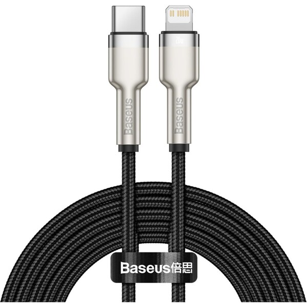Baseus-Cafule-USB-C-Lightning-napajeci-kabel-20W-2m-cerny