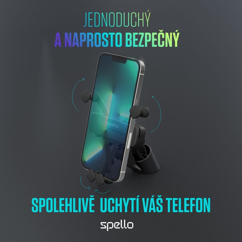 Spello-Spider-drzak-do-auta-cerny