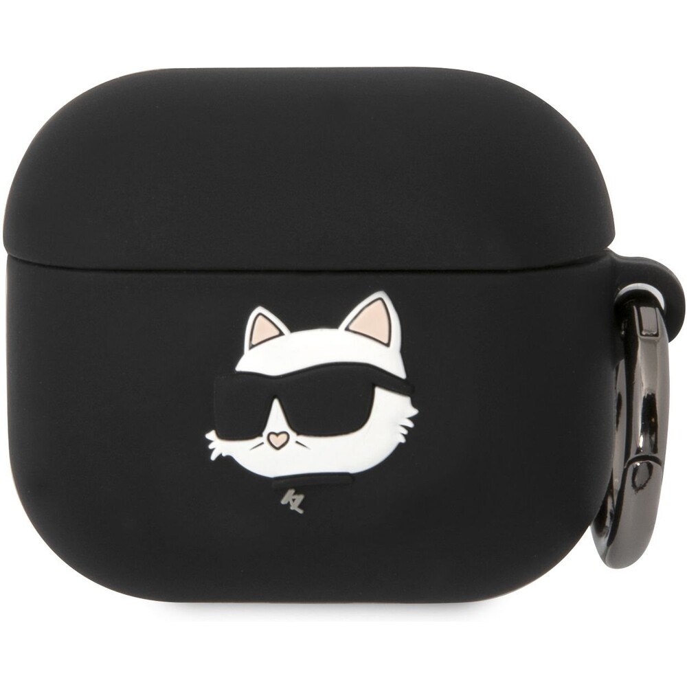 Karl-Lagerfeld-3D-Logo-NFT-Choupette-Head-Silikonove-pouzdro-Airpods-3-cerne