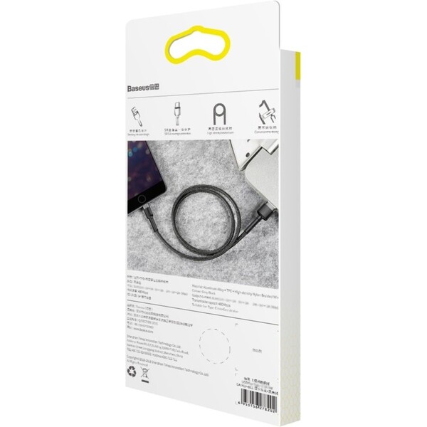 Baseus-Cafule-USB-A-Lightning-napajeci-kabel-2m-cerny