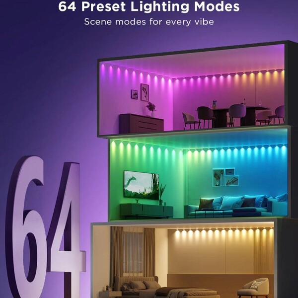 Govee-RGBIC-LED-String-Downlights-stropni-osvetleni-5m