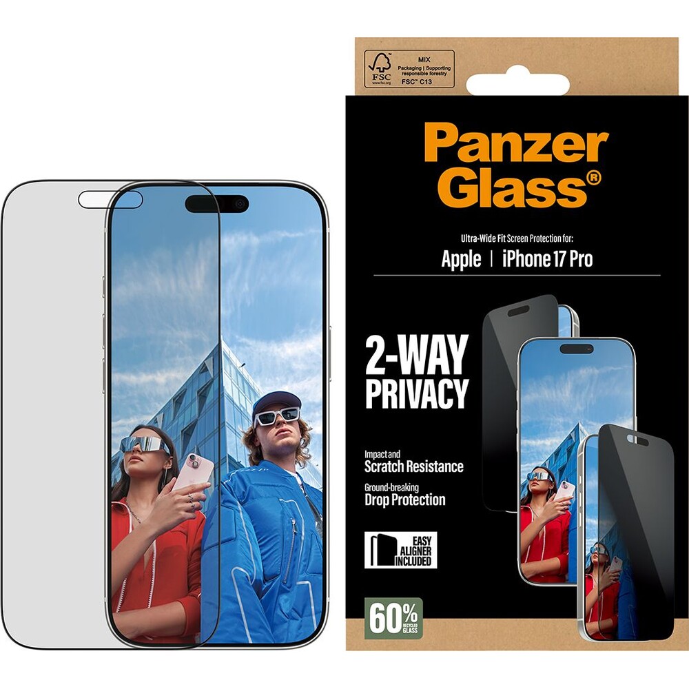 PanzerGlass-Privacy-sklo-Apple-iPhone-17-Pro-s-instalacnim-rameckem
