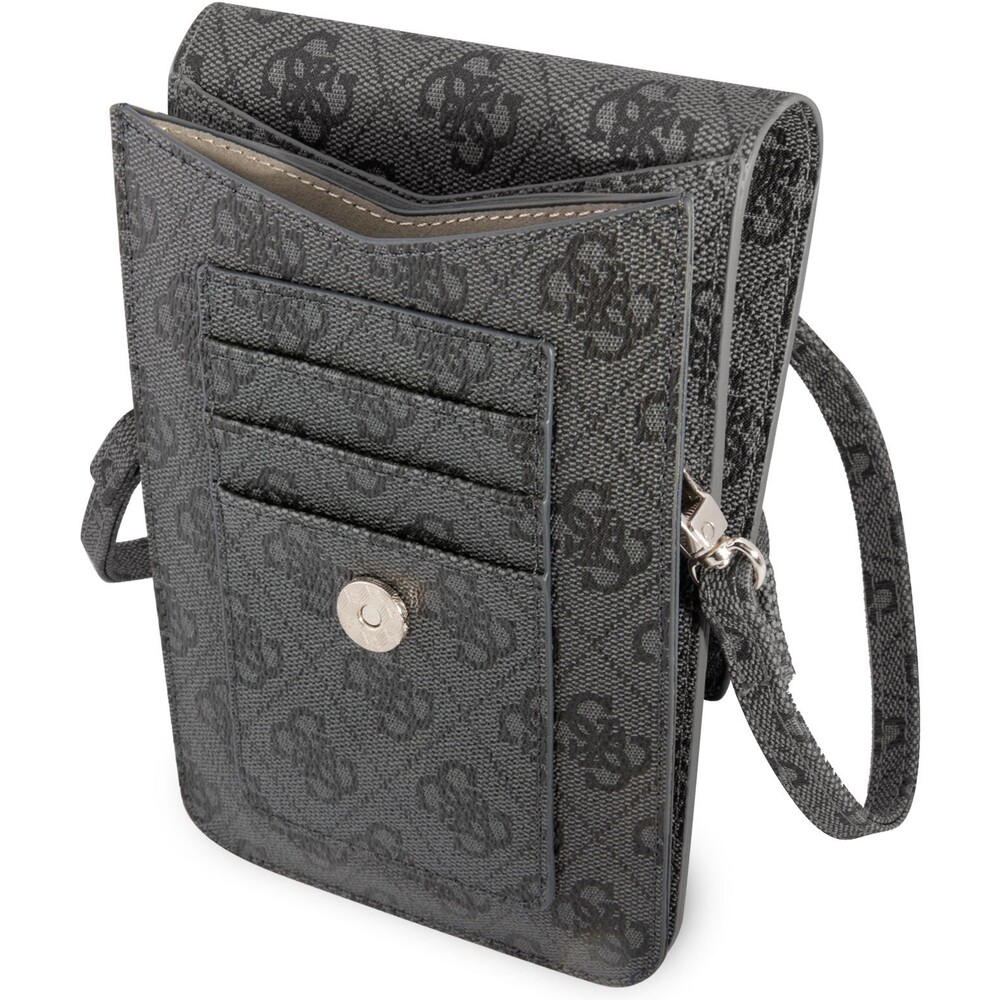 Guess-PU-4G-Triangle-Logo-Phone-Bag-cerny