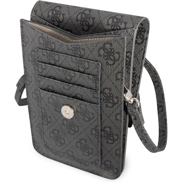 Guess-PU-4G-Triangle-Logo-Phone-Bag-cerny
