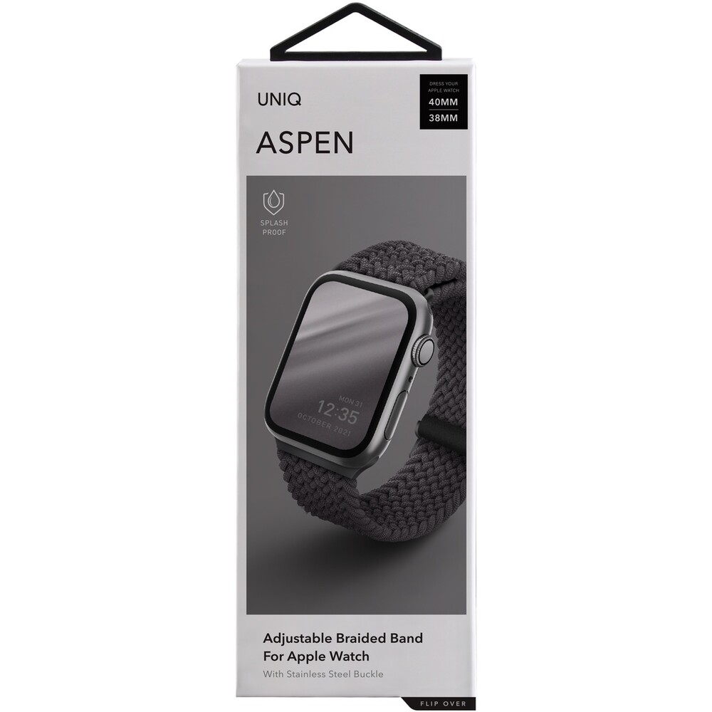 UNIQ-Aspen-Braided-reminek-Apple-Watch-46-45-44-42mm-sedy