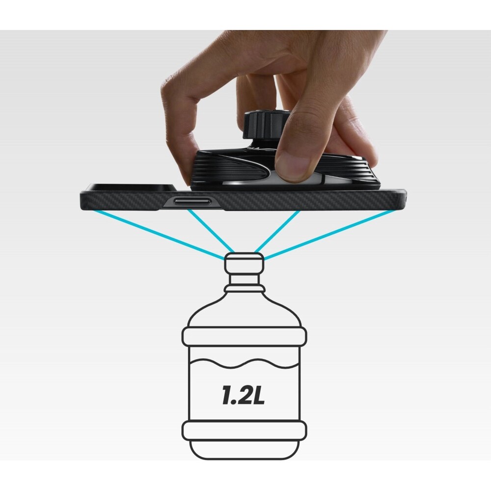 Pitaka-MagEZ-Car-Mount-Pro-2-drzak-do-ventilace-s-MagSafe-Qi2-cerny