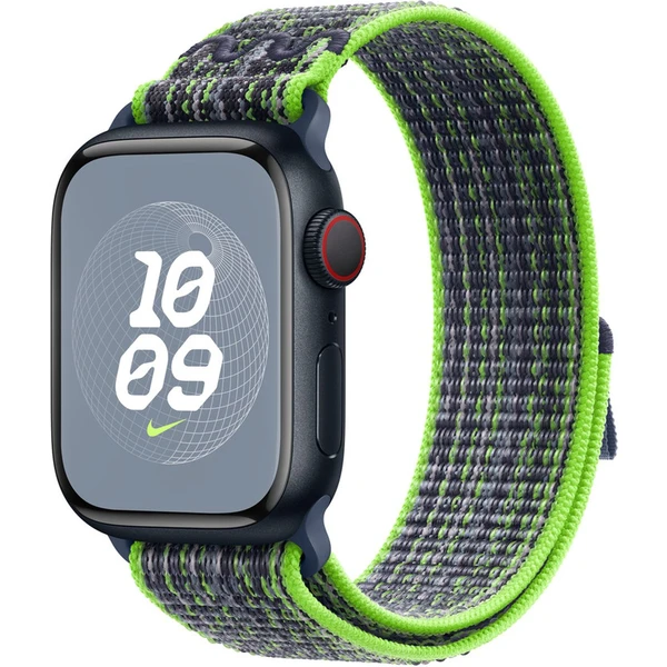 Apple Watch 41/40/38mm jasně zelený / modrý provlékací sportovní řemínek Nike - Řemínky - Hlavní obrázek