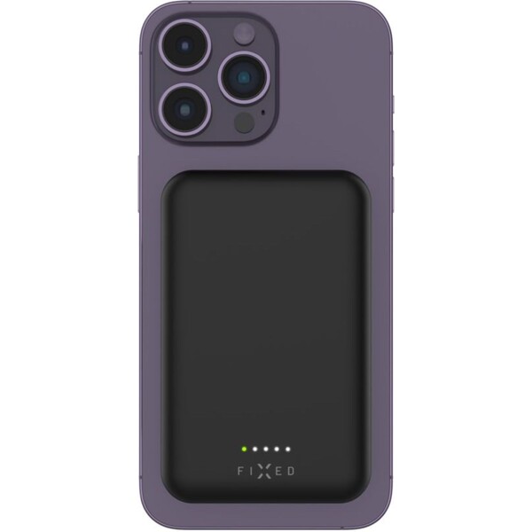 FIXED-MagZen-powerbanka-s-bezdratovym-nabijenim-a-Magsafe-10000-mAh-cerna