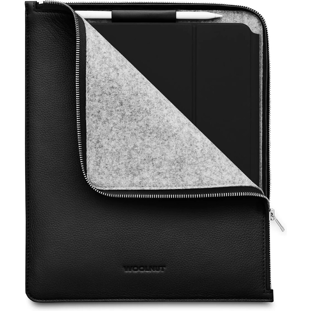 Woolnut-Leather-Folio-kozene-pouzdro-iPad-Pro-12-9-iPad-Pro-13-iPad-Air-13-cerne