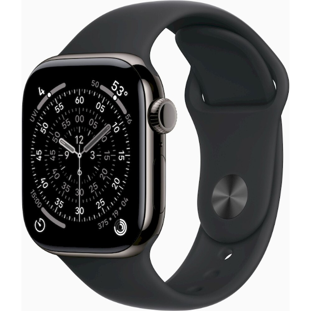 Apple-Watch-Series-11-Cellular-42mm-Bridlicove-sedy-titan-s-cernym-sportovnim-reminkem-S-M