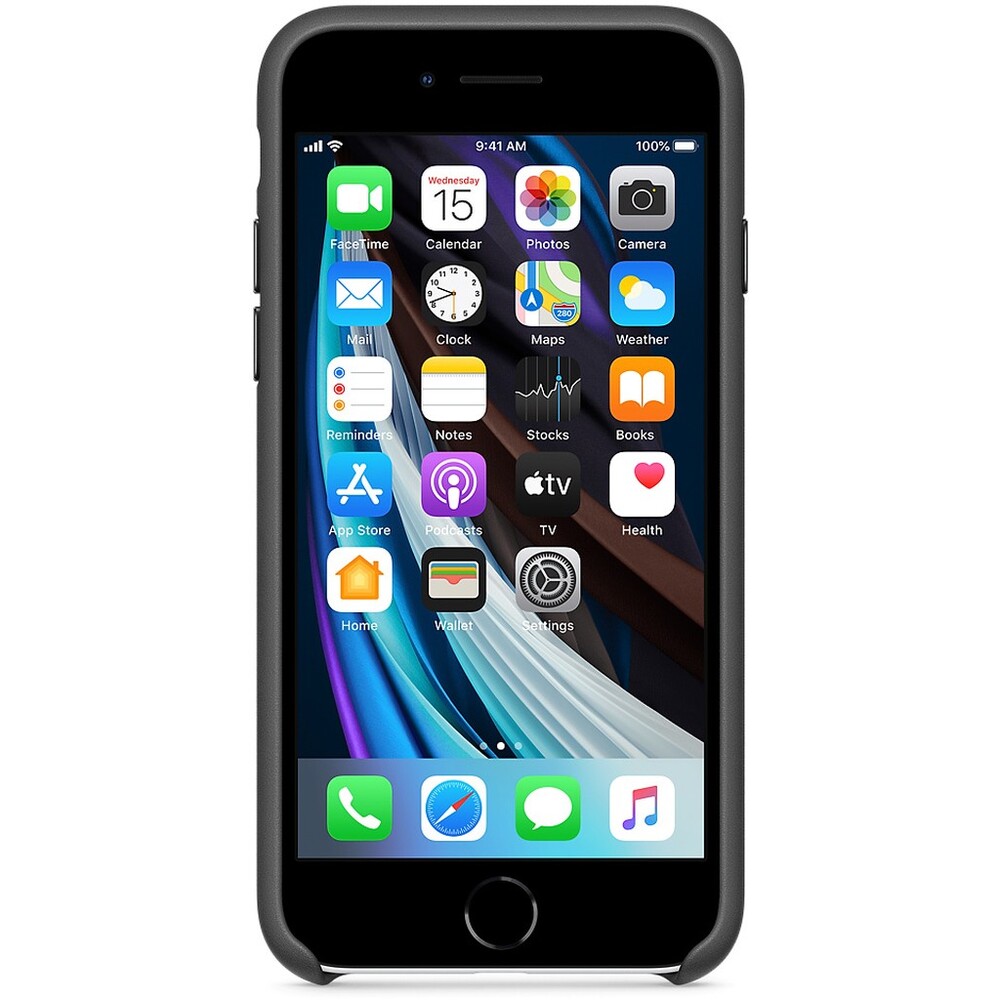 Apple-kozeny-kryt-iPhone-SE-2022-2020-cerny