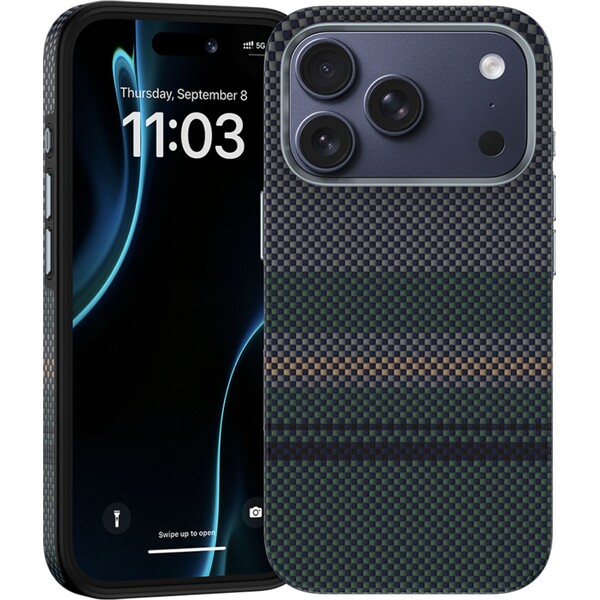 Benks-ArmorPro-600D-Kevlar-MagSafe-kryt-iPhon-17-Pro-Max-Aurora