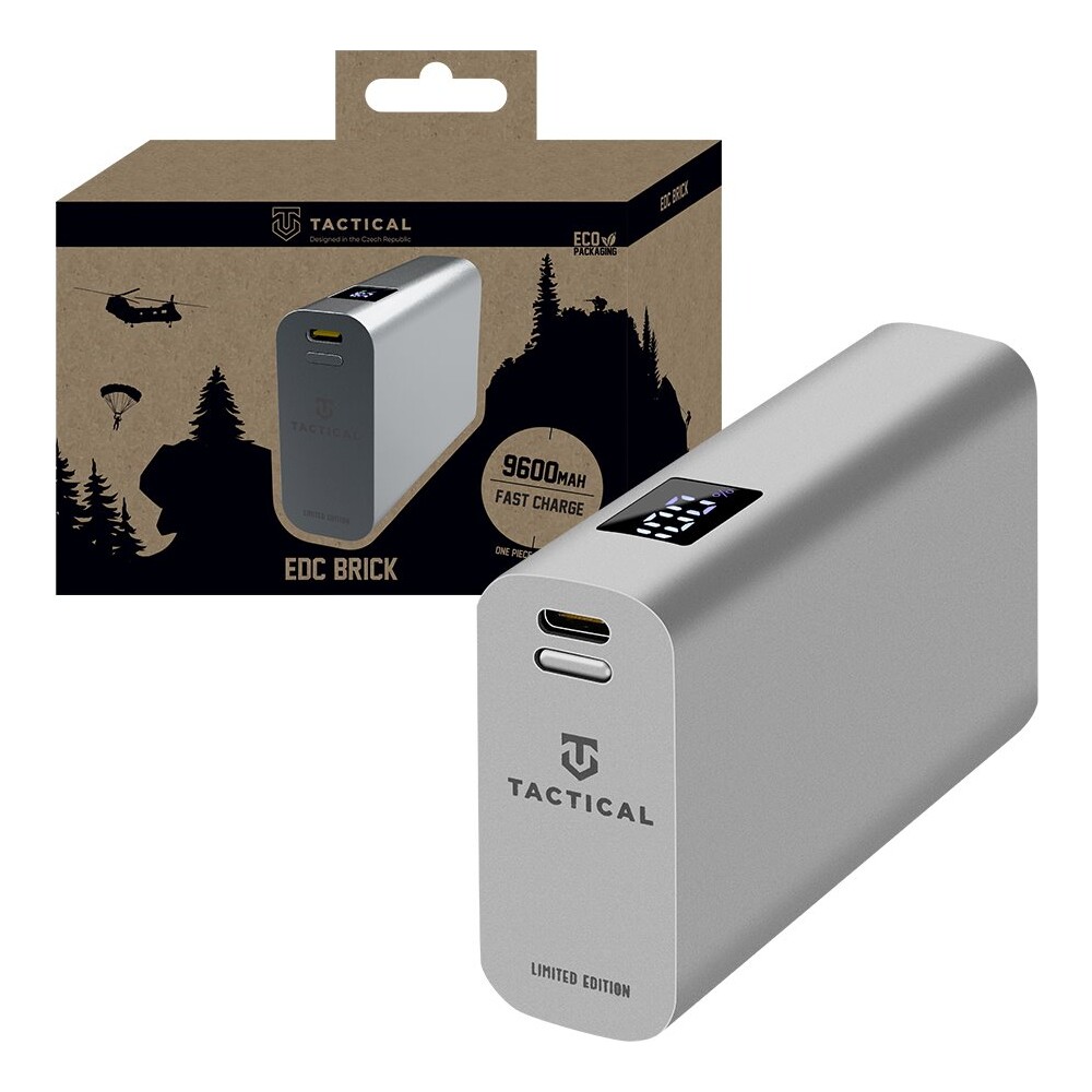 Tactical-EDC-Brick-powerbanka-9600mAh-stribrna
