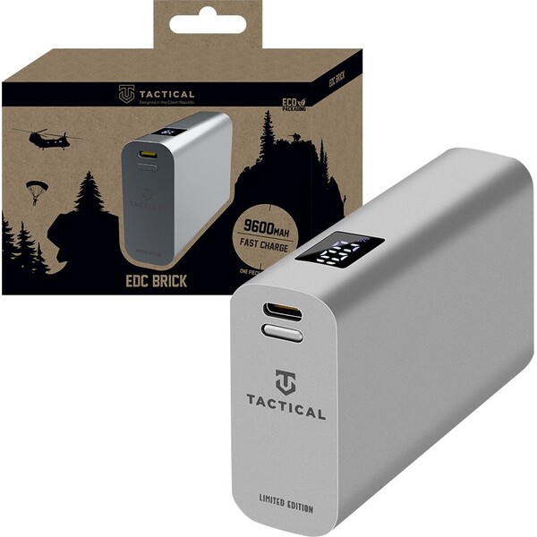 Tactical-EDC-Brick-powerbanka-9600mAh-stribrna