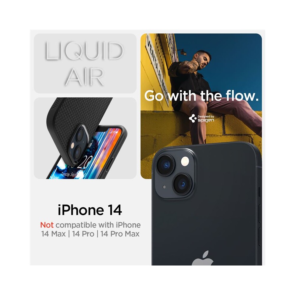 Spigen-Liquid-Air-kryt-iPhone-14-cerny