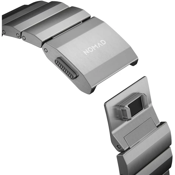 Nomad Titanium Band řemínek Apple Watch 49/45/44/42 mm stříbrný  - Řemínky - Obrázek DCPGF00101