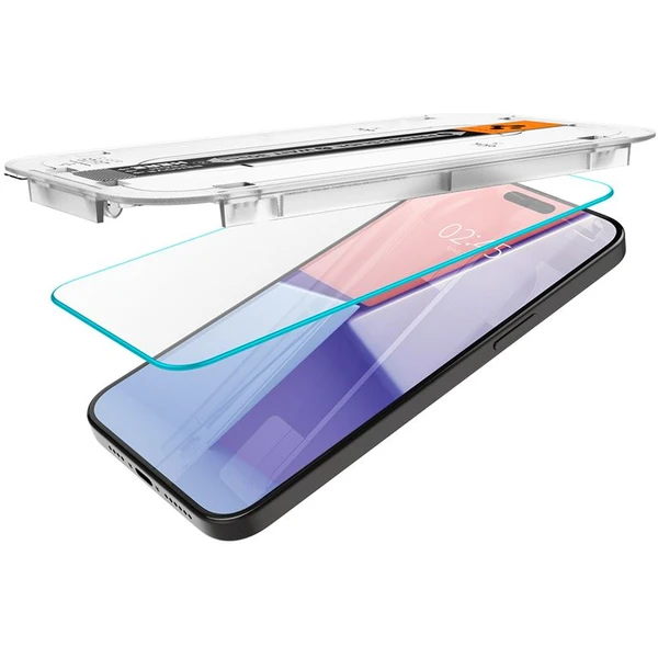 Spigen Glass tR EZ Fit 2 Pack tvrzené sklo iPhone 15 Pro Max čiré - Ochranné folie a skla - Obrázek DCZ8000601