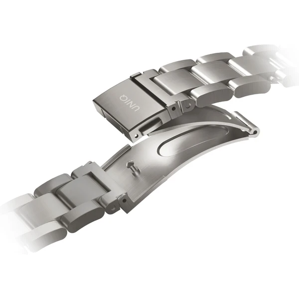 UNIQ Osta článkový ocelový řemínek Apple Watch 49/46/45/44/42mm stříbrný - Řemínky - Obrázek DH00000K01