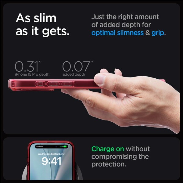Spigen-Ultra-Hybrid-MagFit-kryt-iPhone-15-Pro-cerveny