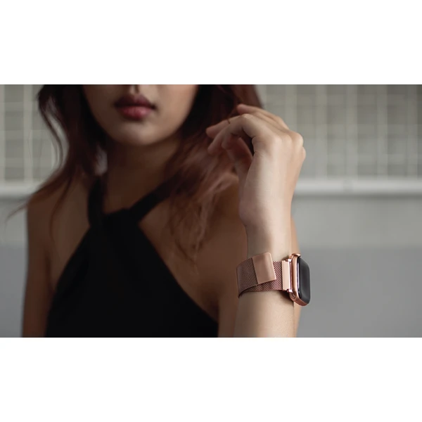 UNIQ Dante ocelový řemínek Apple Watch 42/41/40/38mm Sterling stříbrný - Řemínky - Obrázek DIZ4000301