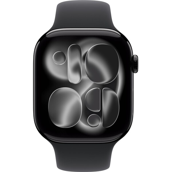 Apple-Watch-Series-11-42mm-Klavirne-cerny-hlinik-s-cernym-sportovnim-reminkem-S-M