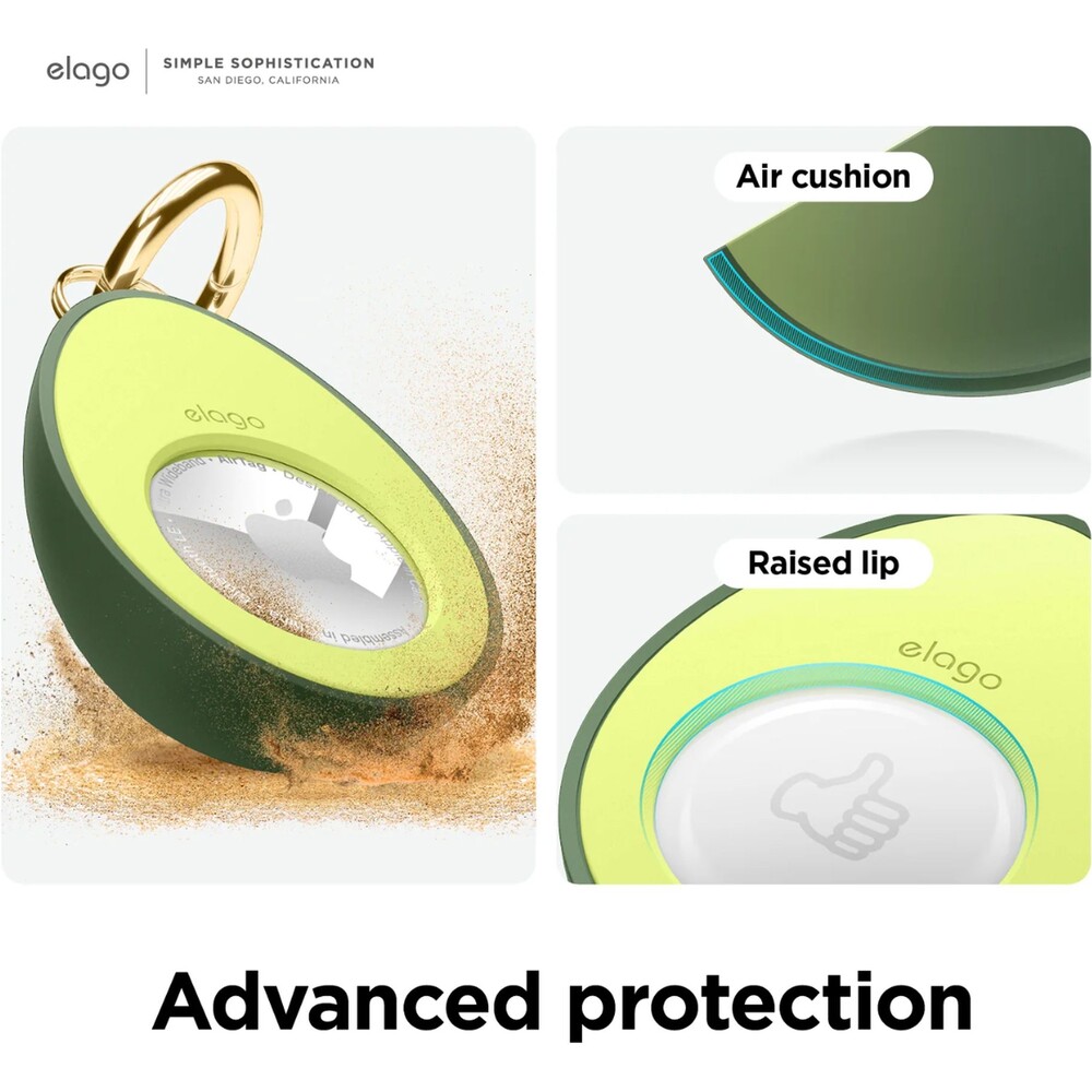 ELAGO-Avocado-pouzdro-pro-Apple-AirTag-zelene