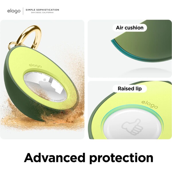 ELAGO-Avocado-pouzdro-pro-Apple-AirTag-zelene