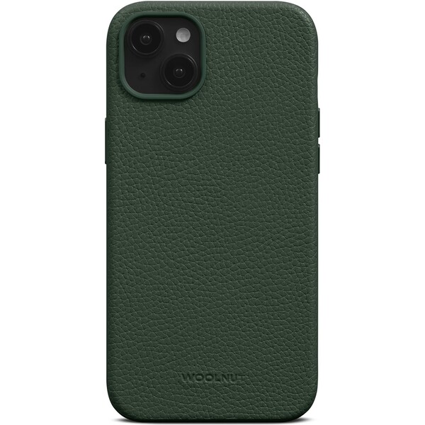 Woolnut-MagSafe-kozeny-kryt-pro-iPhone-15-Plus-tmave-zeleny