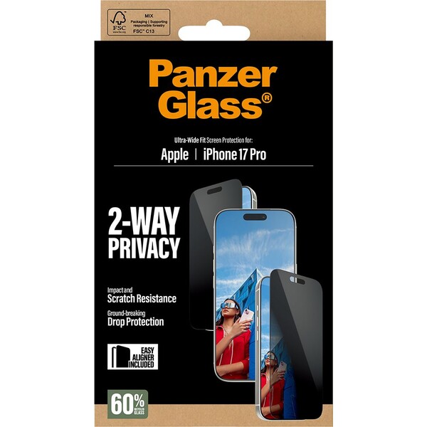 PanzerGlass-Privacy-sklo-Apple-iPhone-17-Pro-s-instalacnim-rameckem