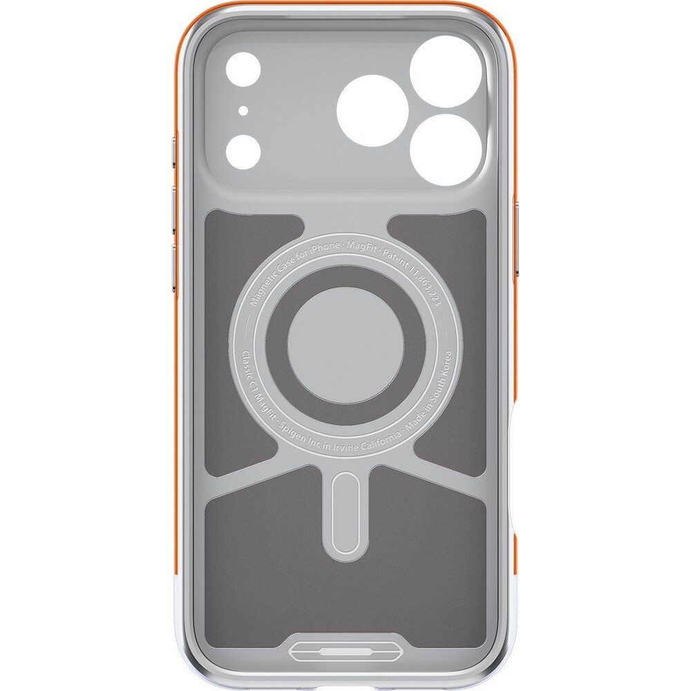 Spigen-Classic-C1-MagSafe-kryt-iPhone-17-Pro-Max-tangerine