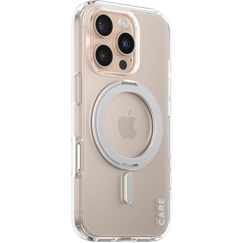 PanzerGlass-CARE-kryt-Apple-iPhone-16-Pro-MagSafe-KickStand-ciry-sedy