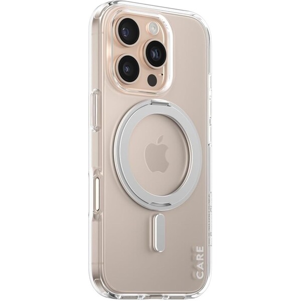 PanzerGlass-CARE-kryt-Apple-iPhone-16-Pro-MagSafe-KickStand-ciry-sedy
