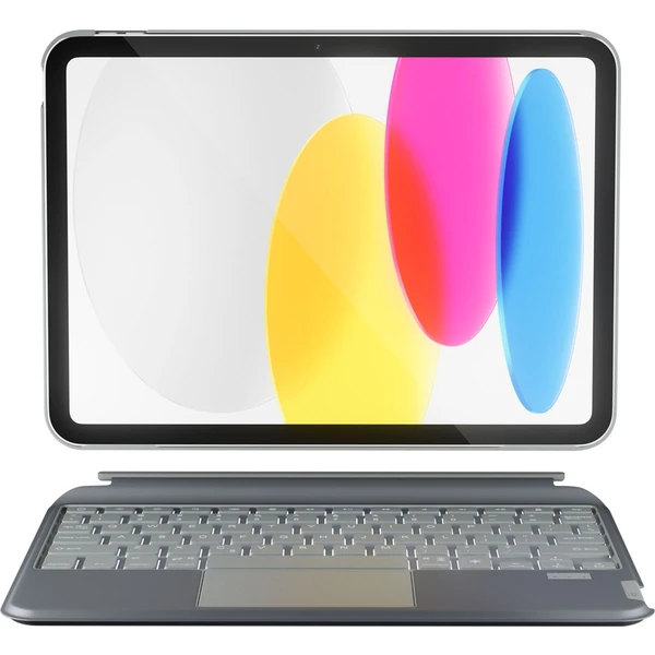 iWant pouzdro s podsvícenou klávesnicí pro Apple iPad 10,2" (čeština) šedé - Pouzdra s klávesnicí - Obrázek E3U2000O01