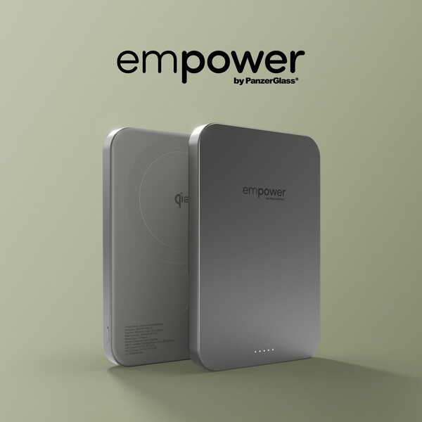 PanzerGlass-empower-bezdratova-Qi2-powerbanka-5000-mAh-MagSafe-seda
